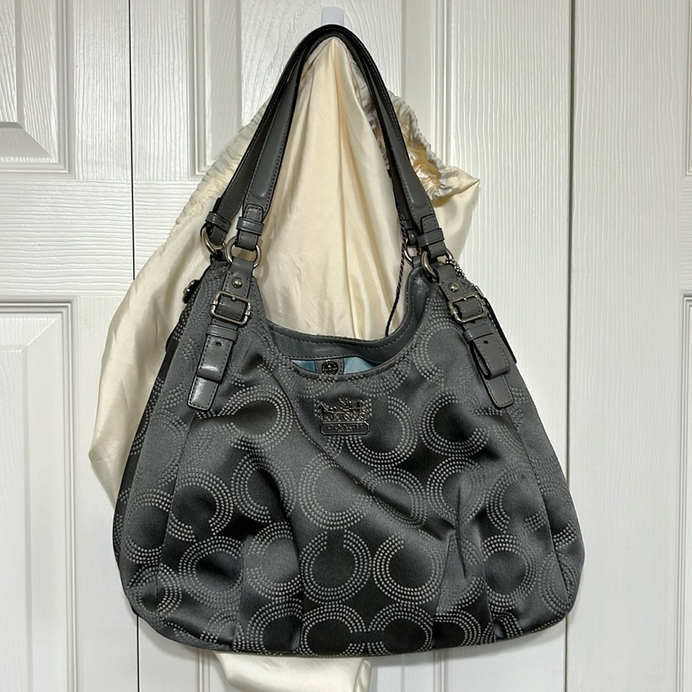 Coach soft C grey gray purse